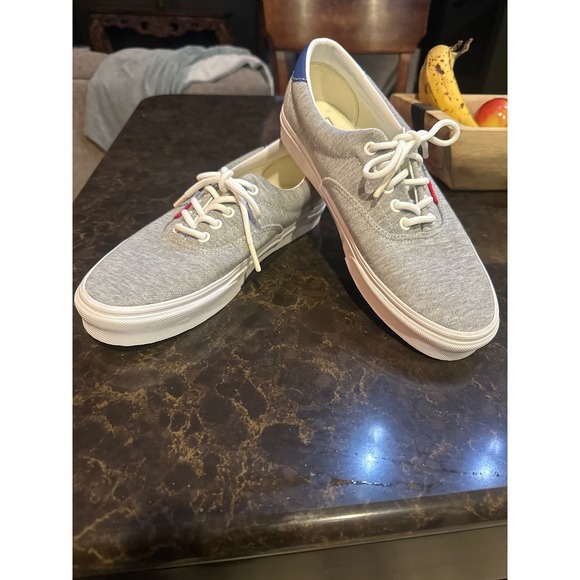 Vans Era Grey Heathered Canvas Skate Shoes Men's Size 10 - Picture 4 of 4
